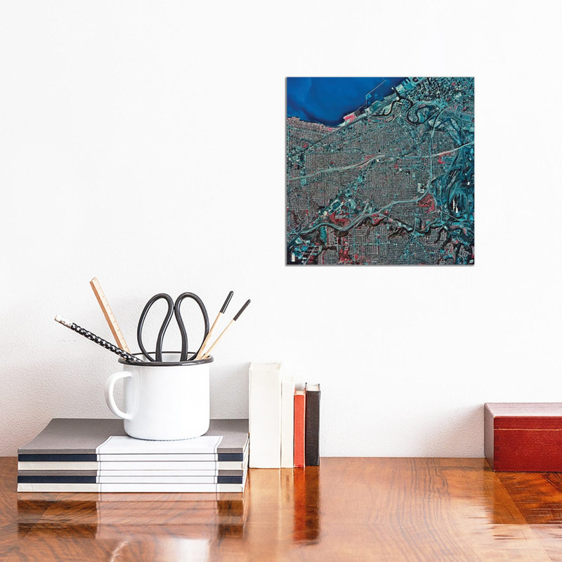 Cleveland, Ohio by Stocktrek Images - Wrapped Canvas Print, 30.48 cm H x 30.48 cm W