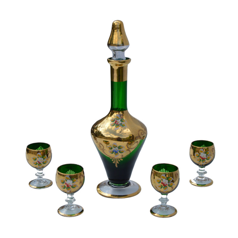 Glass 5 - Piece Beverage Serving Set