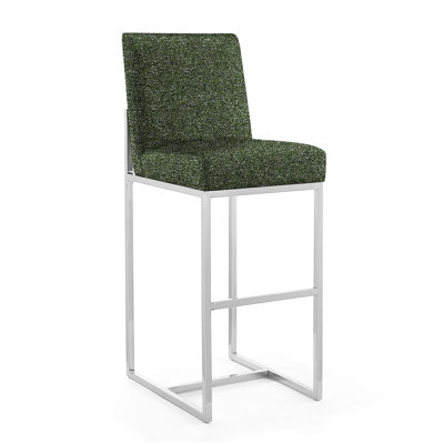 Baptista Upholstered Counter Stool with Metal Frame