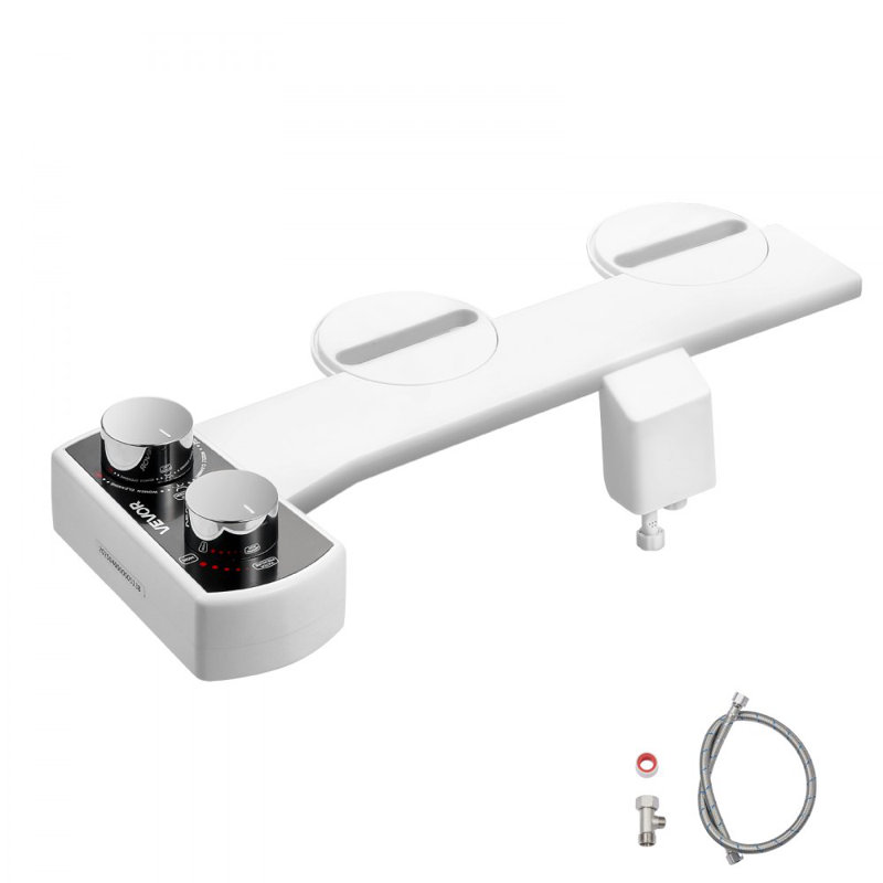 Fixation de bidet pour toilette à deux buses non électriques à pression réglable