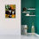  «Crimson Cats» par Thatgrubgirl, art mural sur toile, 26 po x 34 po