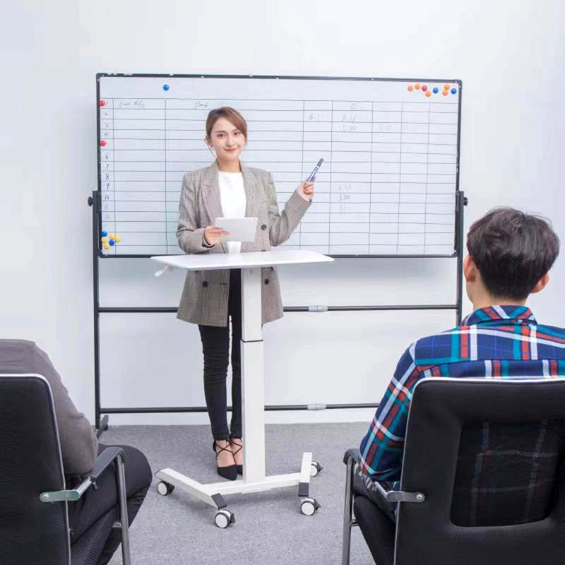 Bureau compact et compact, debout et réglable