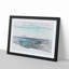 Blue Boat upon the Beach in Abstract - Picture Frame Drawing Print-55686954-55686956
