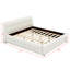 Lit plateforme tapissier avec tête et pied de lit épais, structure de lit tapissier avec motif-53606650-53606653