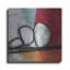 Latitude Run® «Red Abstract» par Linda Woods, art mural en métal, 12 po x 12 po-936842302
