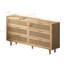 51.18"6-Drawers Rattan Storage Cabinet Rattan Drawer