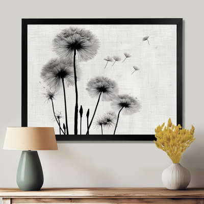 Reproduction d'art sur toile, pissenlit rétro