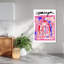 Copenhagen Abstract Design Abstract Bold Colorful City Wall Art Print-135134811