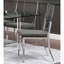 Ensemble de 2 chaises de salle à manger rembourrées en acrylique et similicuir