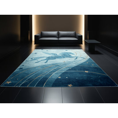 Tapis chic et luxueux lavable à la machine Pantelie