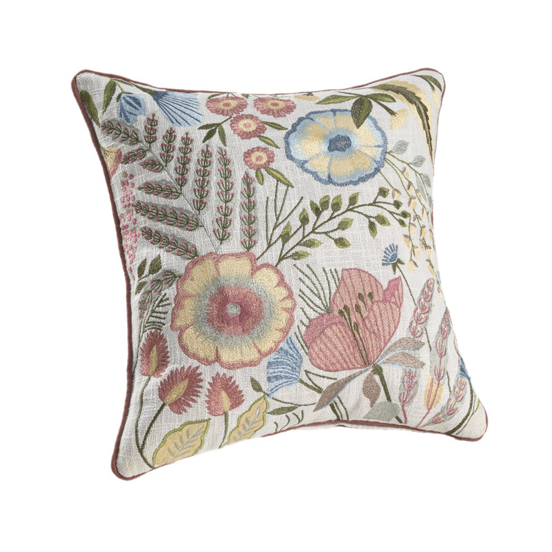 Housse de coussin 100% coton Flint, Pillow Cover Only - No Insert