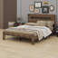 Wood Platform Bed Frame With Storage LED Light Headboard And  USB-2103597394