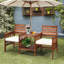 Acacia Wood 2 - Person Patio Conversation Set with Cushions-221723622