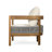 Marciniak Outdoor Wood & Rope Accent Chair