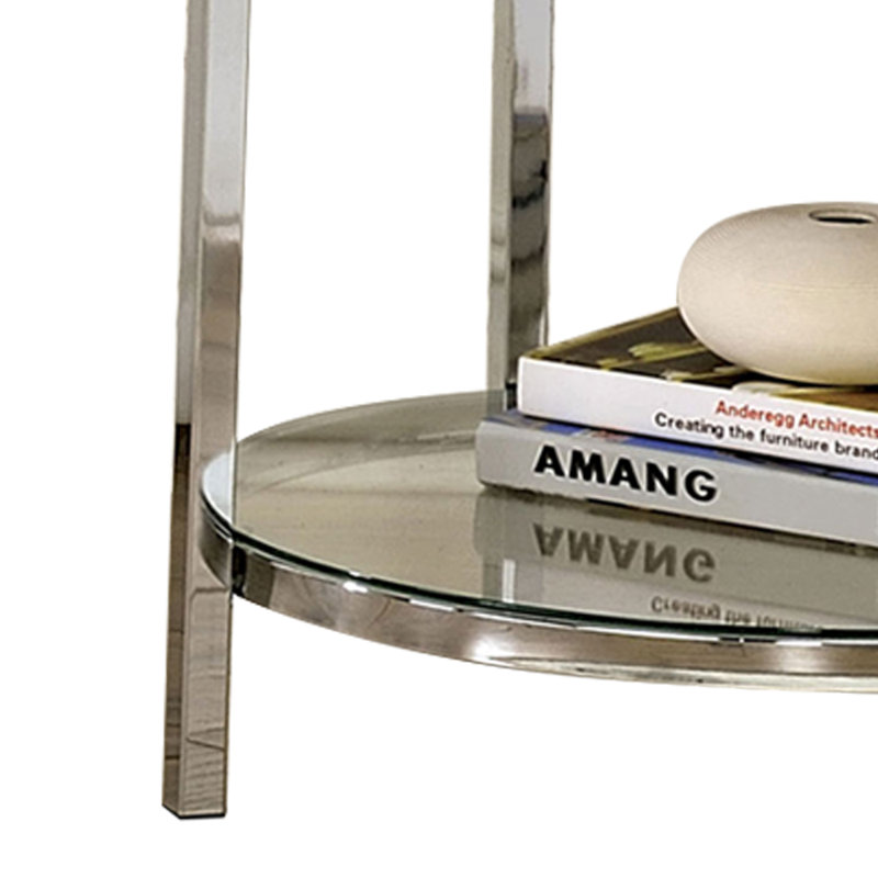 Table basse Olvera-Ramos au fini blanc