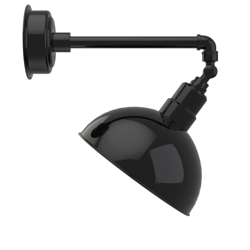 Dipkarpaz LED Wall Light, Black, 15.63" H x 12" W x 22.5" D