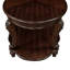 Table de bout ronde rétro 22 po, canapé en bois massif avec tablette, table de coin de salon facile à assembler, cerisier-749588091