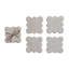 Tuscan Elegance Travertine Coaster Set