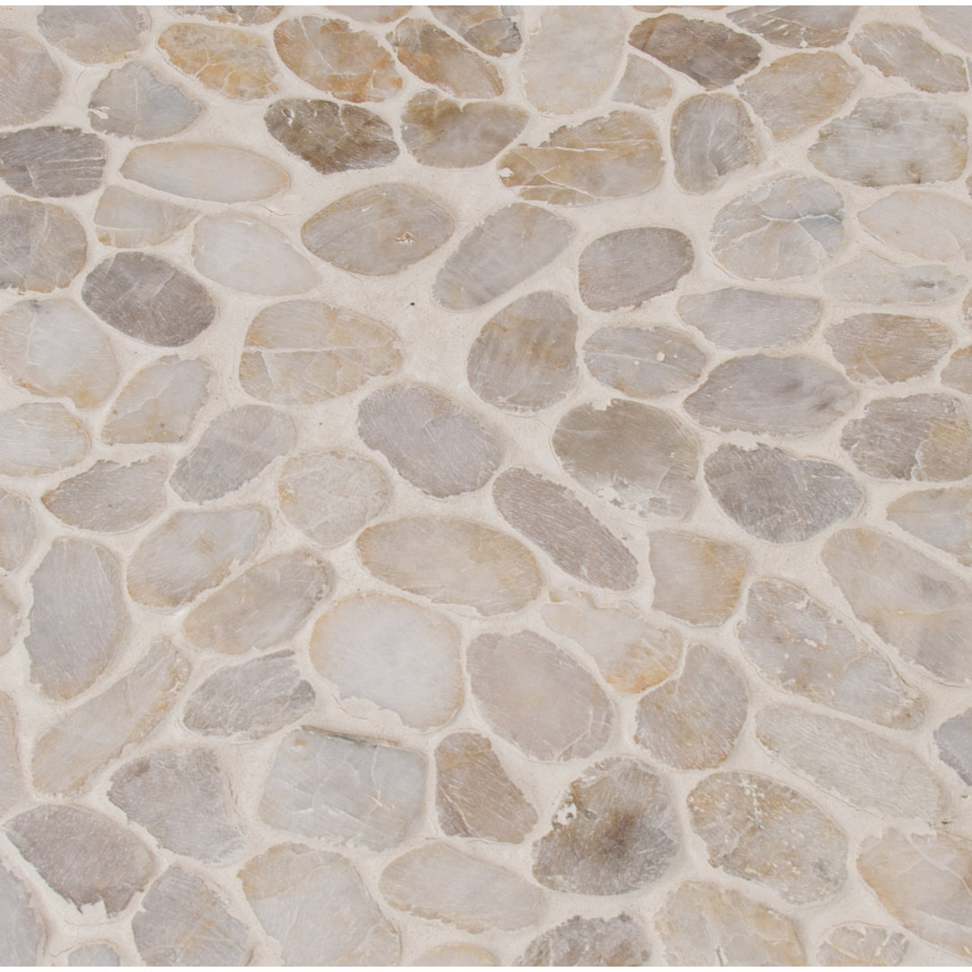 Marvella Pebble 12 in. x 12 in. Natural stone Mosaic Floor and Wall Tile Ackland 