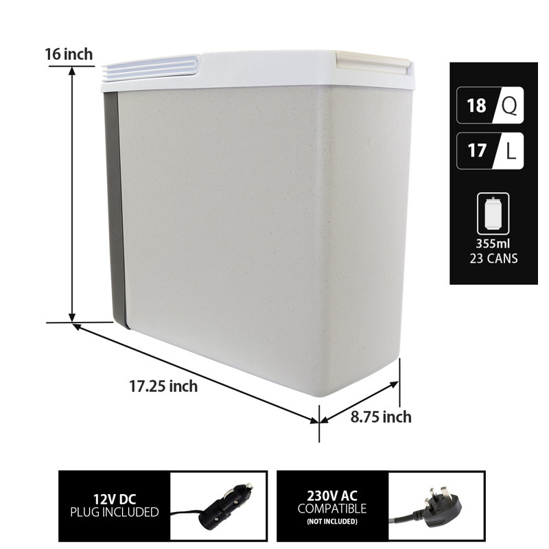 Koolatron Europe 17L Coolers in Grey