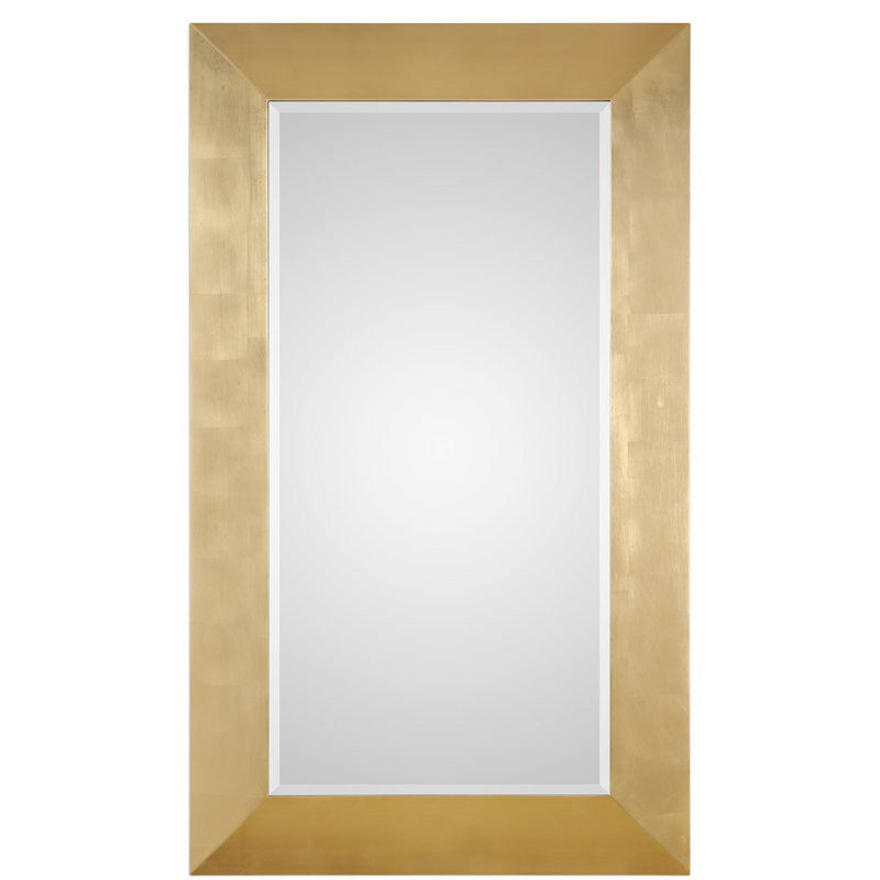 Harbe Wood Rectangle Wall Mirror