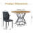 Modern Industrial Dining Set with Ergonomic Chairs