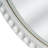 Kerth White Beaded Round Mirror