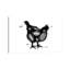 Poulet boucher, reproduction d'art sur toile tendue-55901762