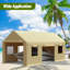 Tente de garage portative 10 x 20 pi avec abri d'auto robuste-133706561
