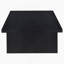 Table basse rectangulaire noire en stratifié