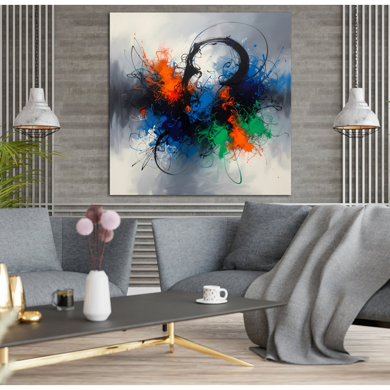 Tangled Energy, 24" H x 24" W