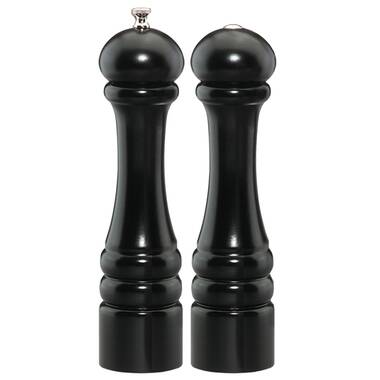 Chef Specialties 6 Salem Pepper Mill & Salt Shaker Set - Ebony