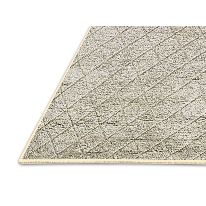 Tapis ivoire à motif géométrique Bridgegate, Rectangle 3 pi x 5 pi