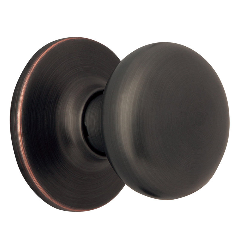 Faux bouton de porte simple Cambridge, Bronze huilé