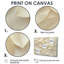 Ivoire, feuilles, collage, feuillage IV - art mural feuilles-681468812-681468814-681468913
