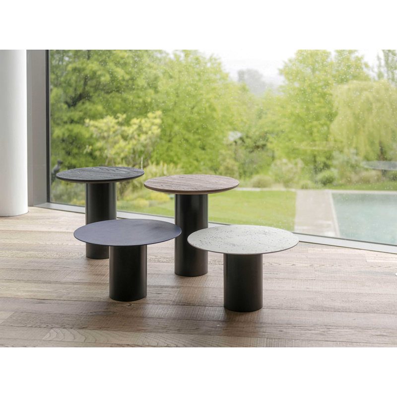 Mush Solid Wood End Table, Cognac, 12.5" H x 19.75" W x 19.75" D