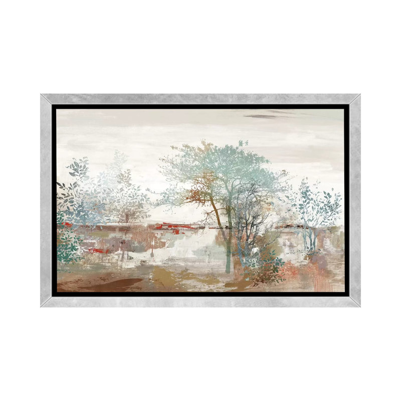 «Autumn Silence» par Allison Pearce - reproduction d'art, H 40 po x l 60 po x 1,5 po, Toile avec cadre argenté