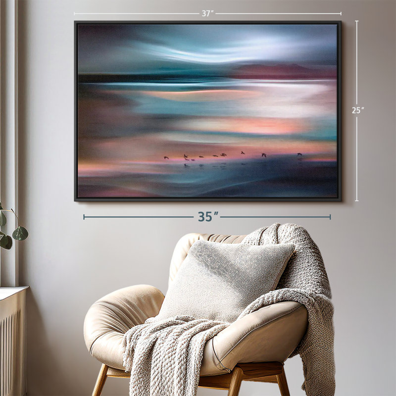" Migrations Blue Sky ", 37" H x 25" W