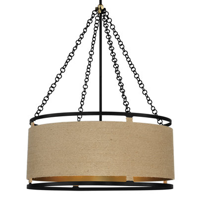 Luminaire suspendu tambour 6 lumières