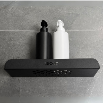 Bathroom Wall Shelf, Metal Perforated Design, Rust-Proof