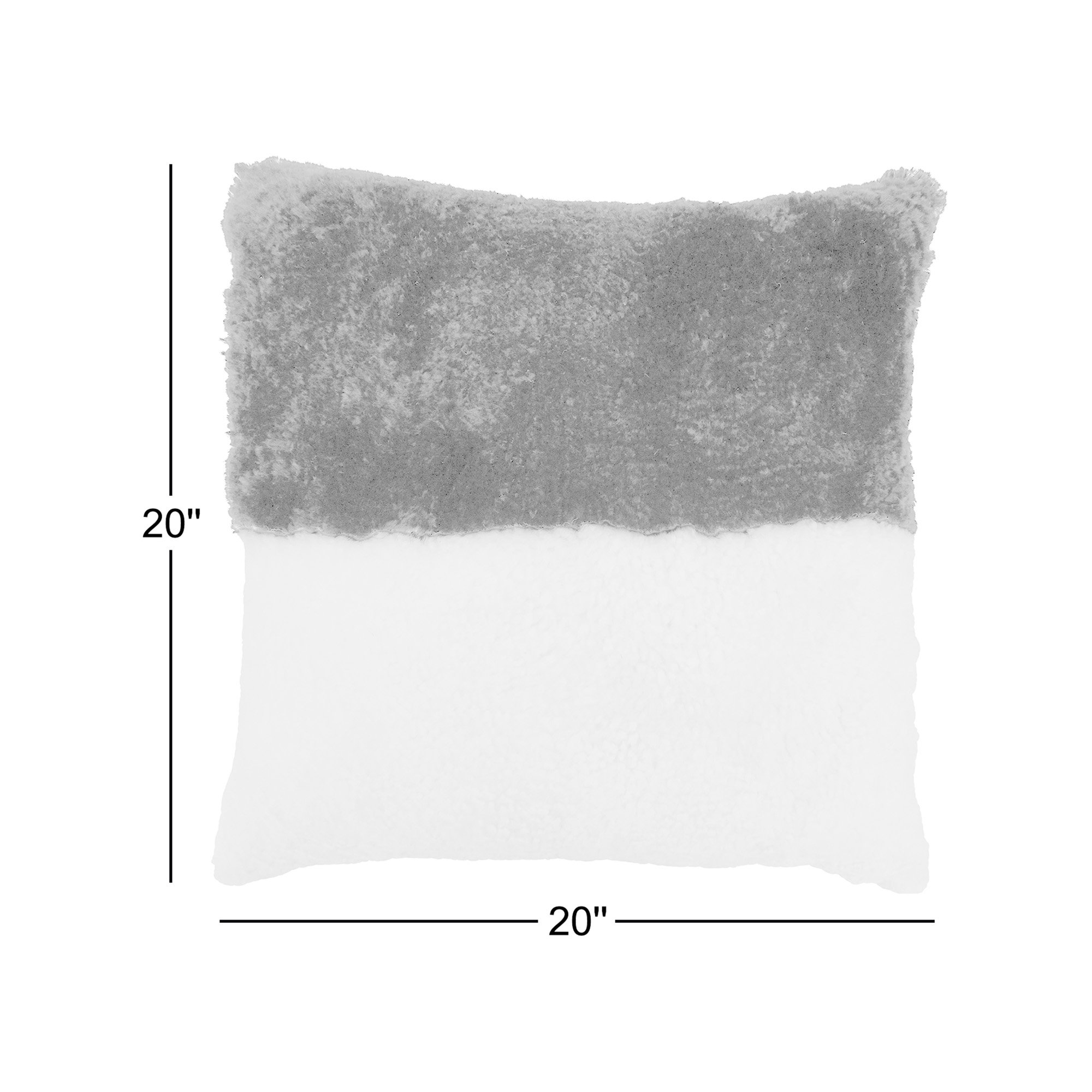 Shearling Collection Sheepskin Throw Pillow, Down, Black