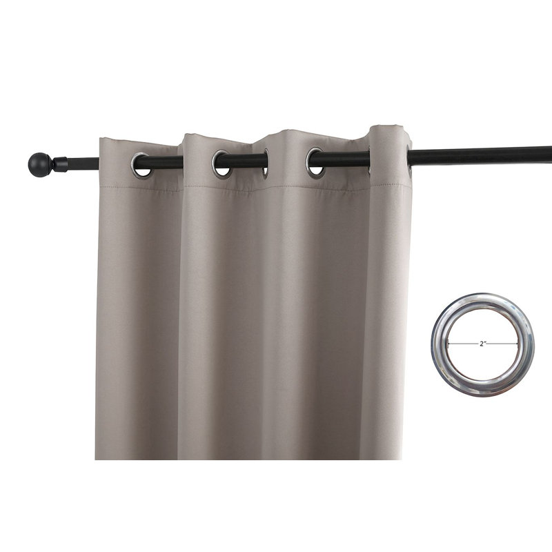 Rideau simple obscurcissant avec œillets Grommet, L 52 po x L 84 po, Beige
