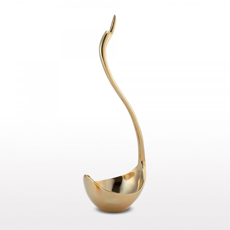 Plaque décorative swan, H 22,5 po x l 8,25 po x P 6,25