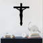 Art mural croix en crucifix - décoration murale religieuse chrétienne - silhouette de croix de Jésus-868345277-868345274