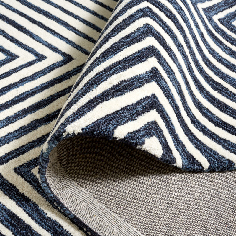 Jorga Hand Tufted Wool And Cotton Geometric Rug, Rectangle 4"  x 6" 