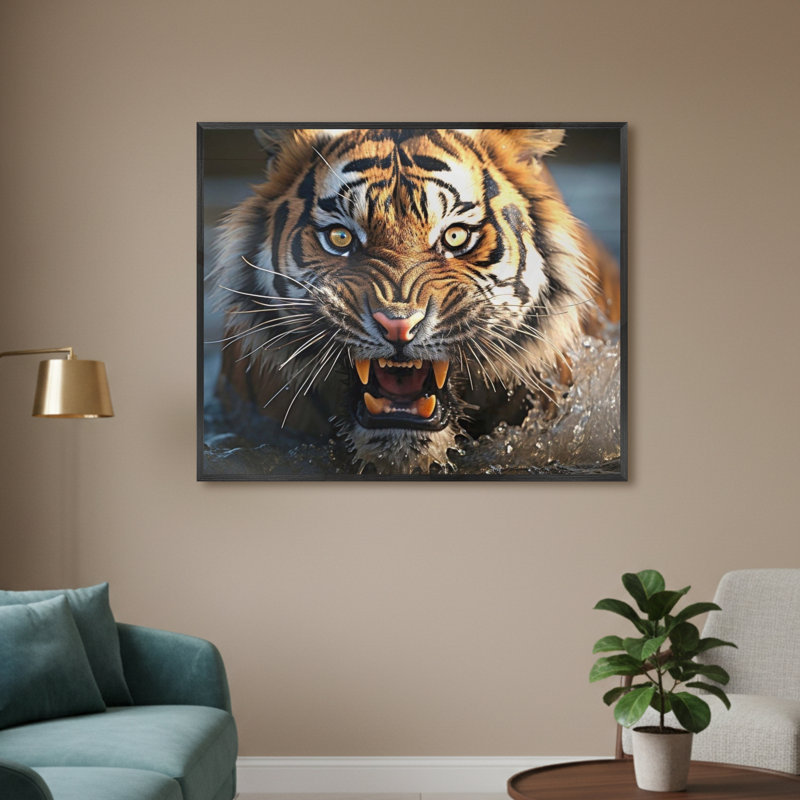 Single Picture Frame LED Illuminated Wall Art Wall Art on Glass / Aluminium, 50cm H x 60cm W