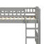 Lit mezzanine simple mis en valeur par une glissade excitante