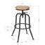Tabouret de bar pivotant à 360 ° Christiam pour cuisine et bar Christiam-1807320492