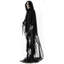 Au-delà du cimetière Haunted Hill Farm Grim Reaper grandeur nature avec chaîne, Halloween Animatronic, lumières et sons