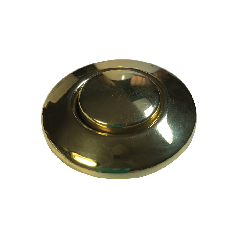Disposal Air Switch Button, Polished Brass